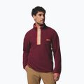 Pile da uomo Columbia Helvetia II Half Snap Fleece rich wine