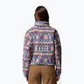 Felpa in pile da donna Columbia Helvetia II Printed Cropped Half Snap sea salt/retrotee 3