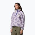 Felpa in pile da donna Columbia Helvetia II Printed Cropped Half Snap stormwatch/sprayflower 4