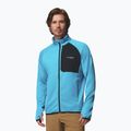Felpa da trekking da uomo Columbia Triple Canyon Grid Fleece Full Zip II compass blue heather/black 5