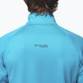 Felpa da trekking da uomo Columbia Triple Canyon Grid Fleece Full Zip II compass blue heather/black 7