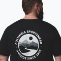 Maglietta da uomo Columbia CSC Outdoor back graphic black/scoped view 6