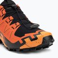 Scarpe da corsa Salomon Speedcross 6 da uomo, rosse/nere/turchese 7
