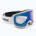 Maschera da sci Salomon Aksium 2.0 Photo white/photo mi blue