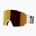 Maschera da sci Salomon S/View 3 white/ml mid red