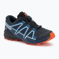 Scarpe da corsa per bambini Salomon Speedcross Waterproof blu scuro/blu scuro/arancione rosso
