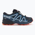 Scarpe da corsa per bambini Salomon Speedcross Waterproof blu scuro/blu scuro/arancione rosso 2