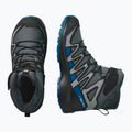 Scarpe da trekking per bambini Salomon XA Pro V8 Winter Waterproof turbolenza / nero / blu scuro 5