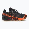 Scarpe da corsa da uomo Salomon Speedcross 6 GTX nero/arancione shock/pepe bianco 2