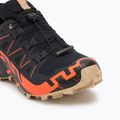 Scarpe da corsa da uomo Salomon Speedcross 6 GTX nero/arancione shock/pepe bianco 7