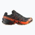 Scarpe da corsa da uomo Salomon Speedcross 6 GTX nero/arancione shock/pepe bianco 9