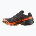 Scarpe da corsa da uomo Salomon Speedcross 6 GTX nero/arancione shock/pepe bianco 10