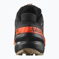 Scarpe da corsa da uomo Salomon Speedcross 6 GTX nero/arancione shock/pepe bianco 11