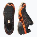 Scarpe da corsa da uomo Salomon Speedcross 6 GTX nero/arancione shock/pepe bianco 13