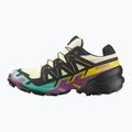 Scarpe da corsa da donna Salomon Speedcross 6 GTX giallo trasparente/nero/cascata 9