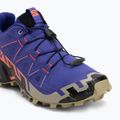 Scarpe da corsa da donna Salomon Speedcross 6 liberty/nero/fiamma neon 7