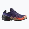 Scarpe da corsa da uomo Salomon Speedcross 6 GTX maritime blue/black/cherry tomato 2