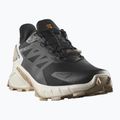 Scarpe da corsa da uomo Salomon Supercross 4 nero / vanilla ice / white pepper