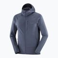 Felpa da uomo Salomon Essential Lightwarm Hoodie blue nights trekking 7