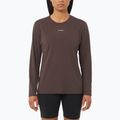 Maglia a maniche lunghe da donna Salomon Shakeout Core colore caffè