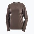 Maglia a maniche lunghe da donna Salomon Shakeout Core colore caffè 3