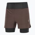 Pantaloncini da corsa Salomon Sense 2IN1 da uomo chicco di caffè 6