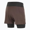 Pantaloncini da corsa Salomon Sense 2IN1 da uomo chicco di caffè 7