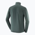 Felpa da trekking uomo Salomon Essential Lighwarm Full Zip green gables 4