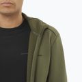 Felpa Salomon Outline Warm Fleece Full Zip Uomo foglia d'uva 3