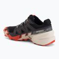Scarpe da running da uomo Salomon Speedcross 6 black/fiery red/almond milk 3