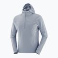 Giacca da running da uomo Salomon Sense Aero Hybrid Half Zip Hooded trade winds 7