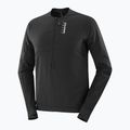 Felpa da corsa uomo Salomon Ultra Fleece Deep Black 8
