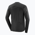 Felpa da corsa uomo Salomon Ultra Fleece Deep Black 9