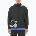 Giacca antivento da uomo Salomon Outwind Full Zip nero profondo