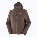 Giacca da running da uomo Salomon Bonatti Waterproof coffee bean 7