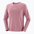 Maglia a maniche lunghe da running da uomo Salomon Shakeout Core dusky orchid 3