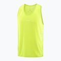 Canotta da running da uomo Salomon Sense Aero Singlet GFX acid lime 4