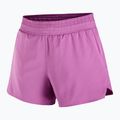 Pantaloncini da corsa da donna Salomon Shakeout Core 2IN1 4 "iris orchid" 4