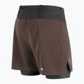 Pantaloncini da corsa da uomo Salomon Sense Aero 2IN1 5 "coffee bean" 9