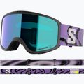 Maschera da sci Salomon Aksium 2.0 S S2 black pansy/ml mid blue 2