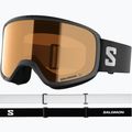Maschera da sci per bambini Salomon Rio S2 black/flash tonic orange 2