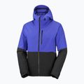 Giacca da sci da uomo Salomon Highland clematis blue/deep black 7