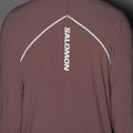Felpa da corsa uomo Salomon Sense Aero Hybrid Half Zip Hooded antler 7