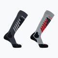 Calze da sci Salomon S/Access 2-Pack anthracite/light grey