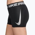 Pantaloncini da allenamento da donna Nike Pro Mid Rise Biker 3" black/white/metallic silver 6