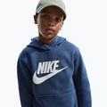 Felpa per bambini Nike Club Fleece Hoodie mystic navy/white