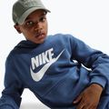 Felpa per bambini Nike Club Fleece Hoodie mystic navy/white 5
