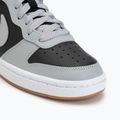Scarpe per bambini Nike Court Borough Mid 2 black/white/gum med brown/light smoke grey 7