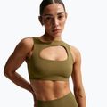Reggiseno sportivo Nike Zenvy Light-Support Lightly Lined olive flak/white 5