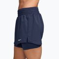 Shorts donna Nike One Dri-Fit High-Waisted 3" 2In1 midnight navy/white 3